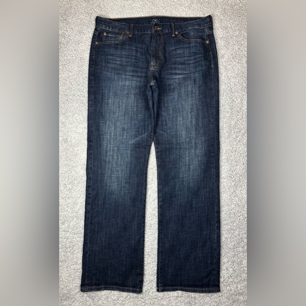 Lucky Brand Jeans Mens 38 x 36 455 Relaxed Boot Cut Dark Baggy Casual Flex Party